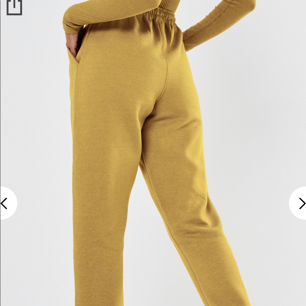 Yellow Oversized 90s Joggers - Picture 4 of 5